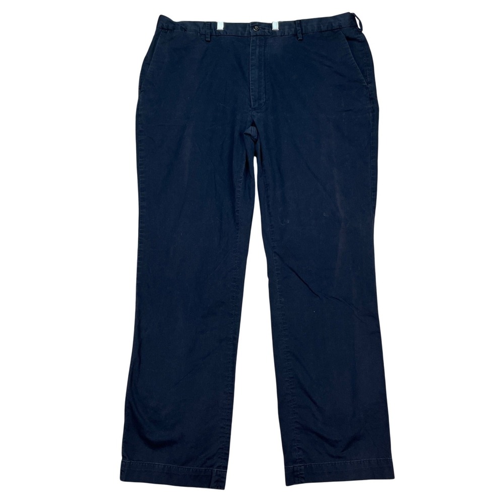 Polo Ralph Lauren Stretch Classic Fit Pants Mens‎ 40x34 Navy Blue Straight Leg